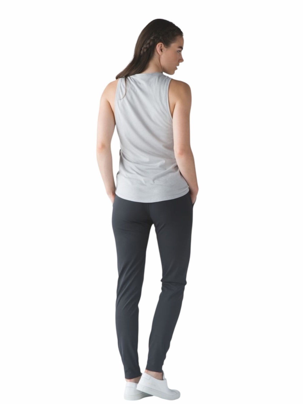 Lululemon Dropt Mid Rise Drawstring Pant Deep Coal Size 4 - Picture 8 of 15